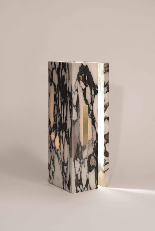 03C Calcatta Viola Marble Lamp by Marie Jeunet