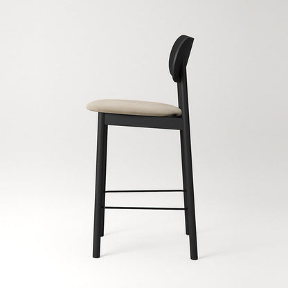 Decotique Elephant Bar Stool Black/Beige Velvet