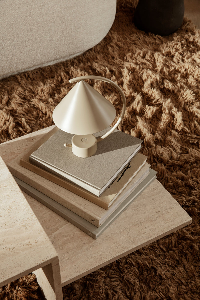 Distinct coffee table, travertine
