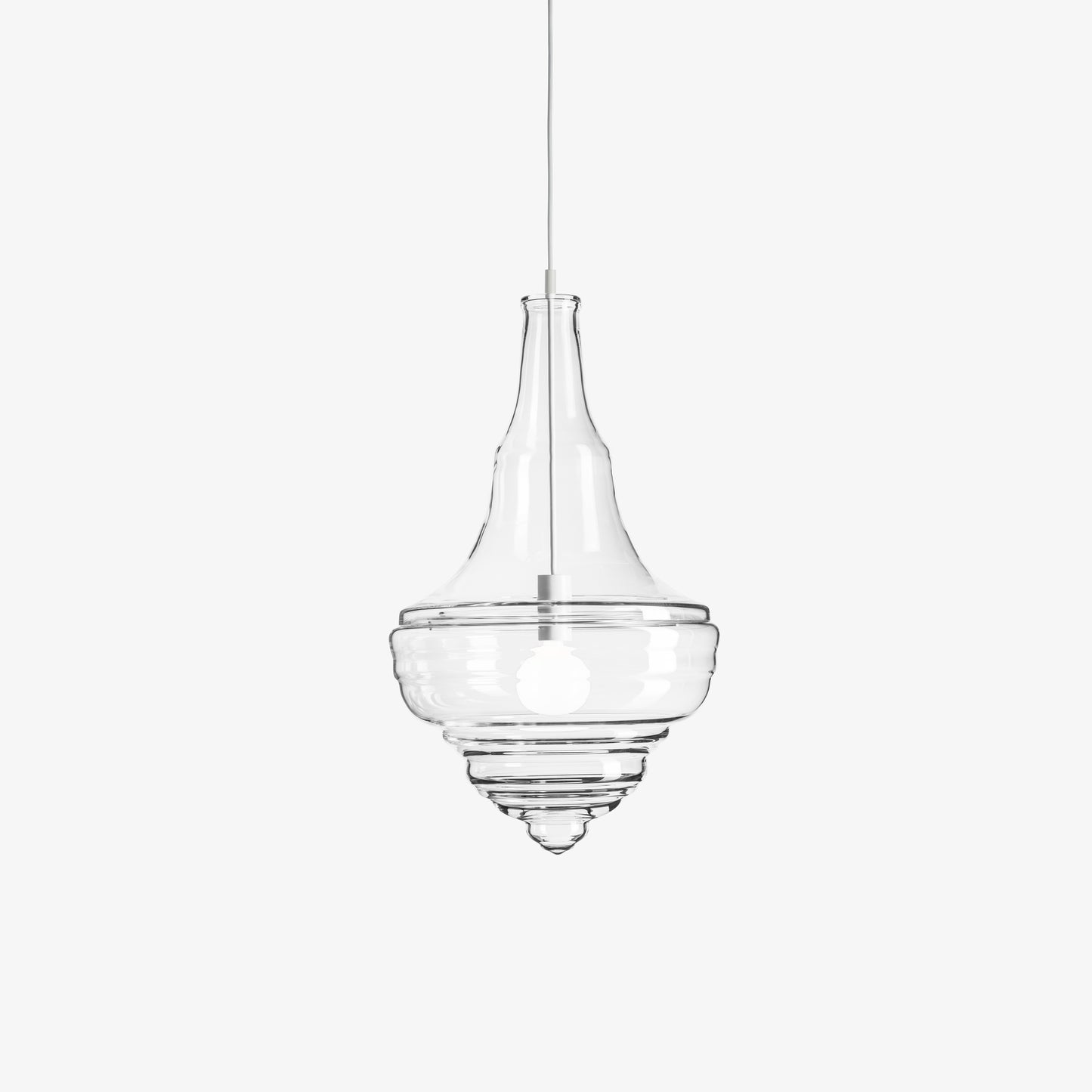 Neverending Glory Prague Estrate Theatre Pendant Lamp by Lasvit #M / Clear