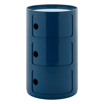 Componibili Big storage unit, 3 modules, blue