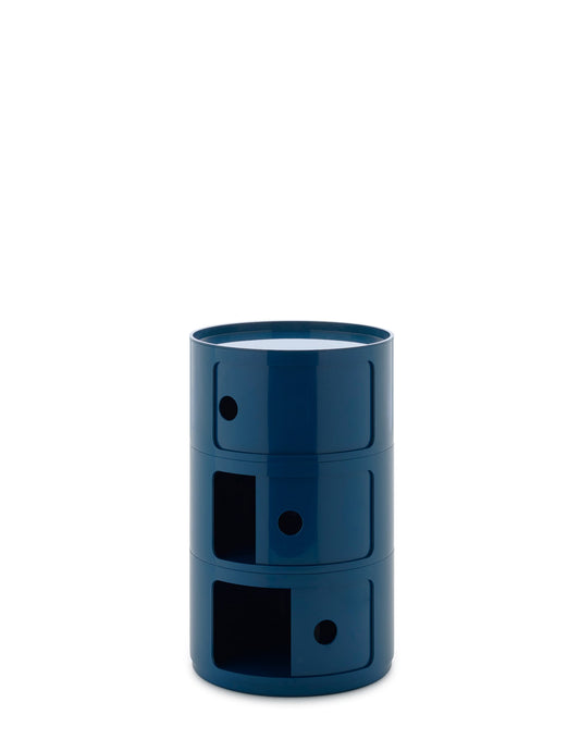 Componibili Big storage unit, 3 modules, blue