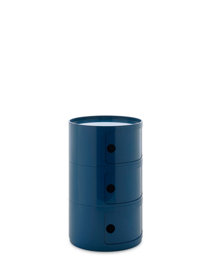 Componibili Big storage unit, 3 modules, blue