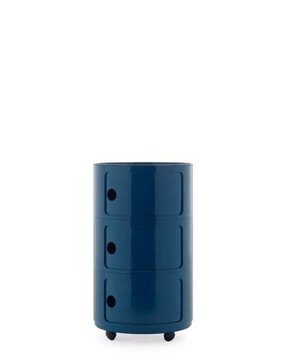 Componibili Big storage unit, 3 modules, blue