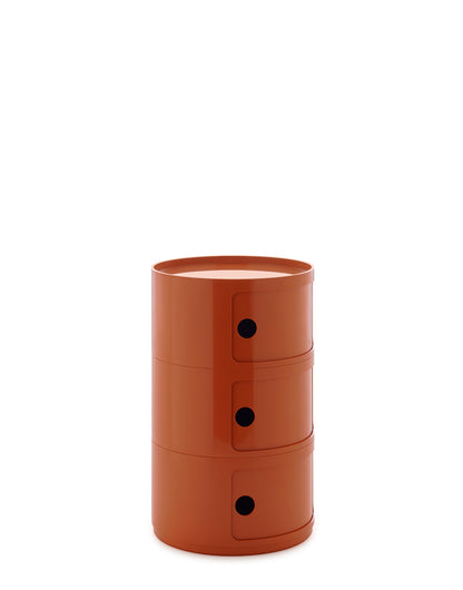 Componibili Big storage unit, 3 modules, orange