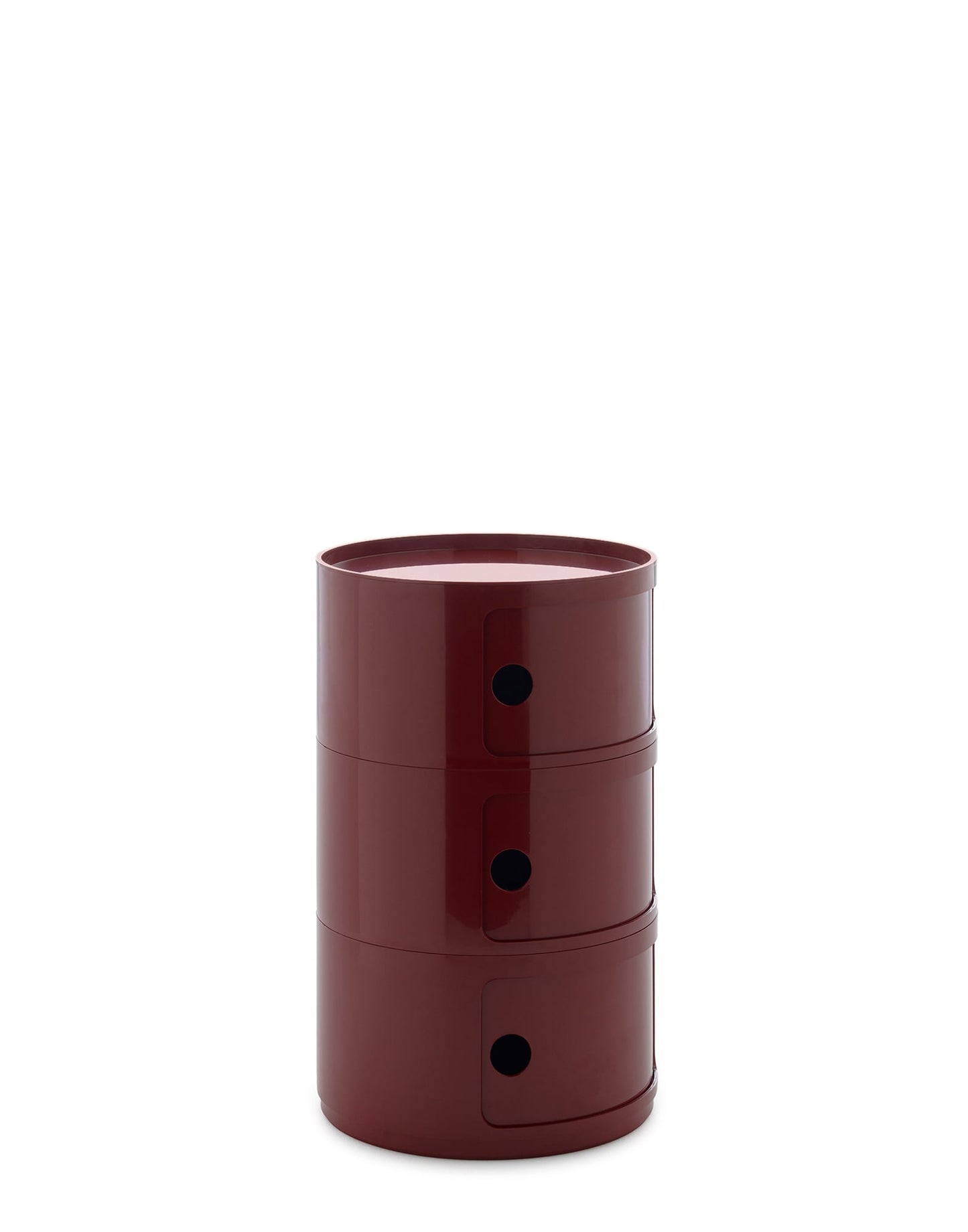 Componibili Big storage unit, 3 modules, burgundy