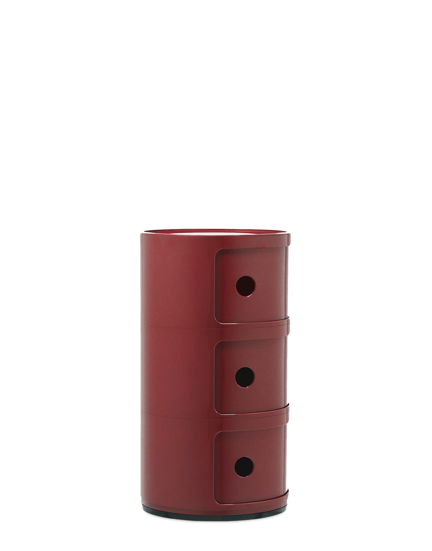 Componibili storage unit, 3 modules, burgundy