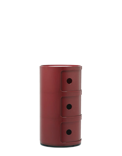 Componibili storage unit, 3 modules, burgundy