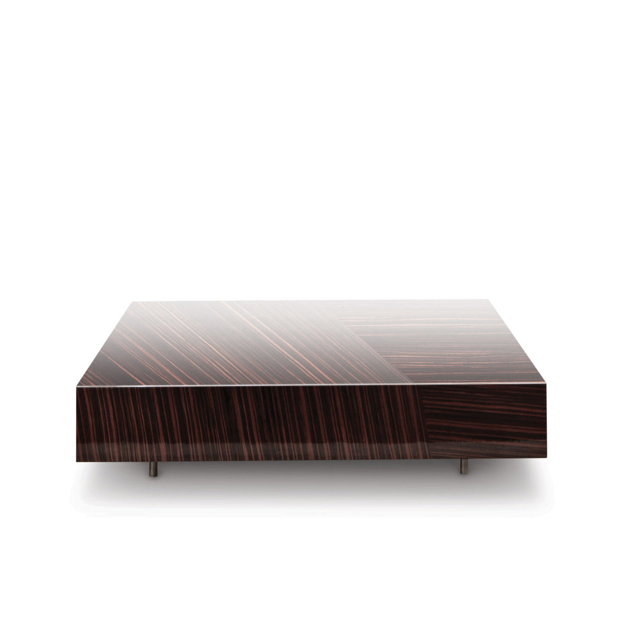 Gemini - Low Square Ebony Coffee Table by Misuraemme