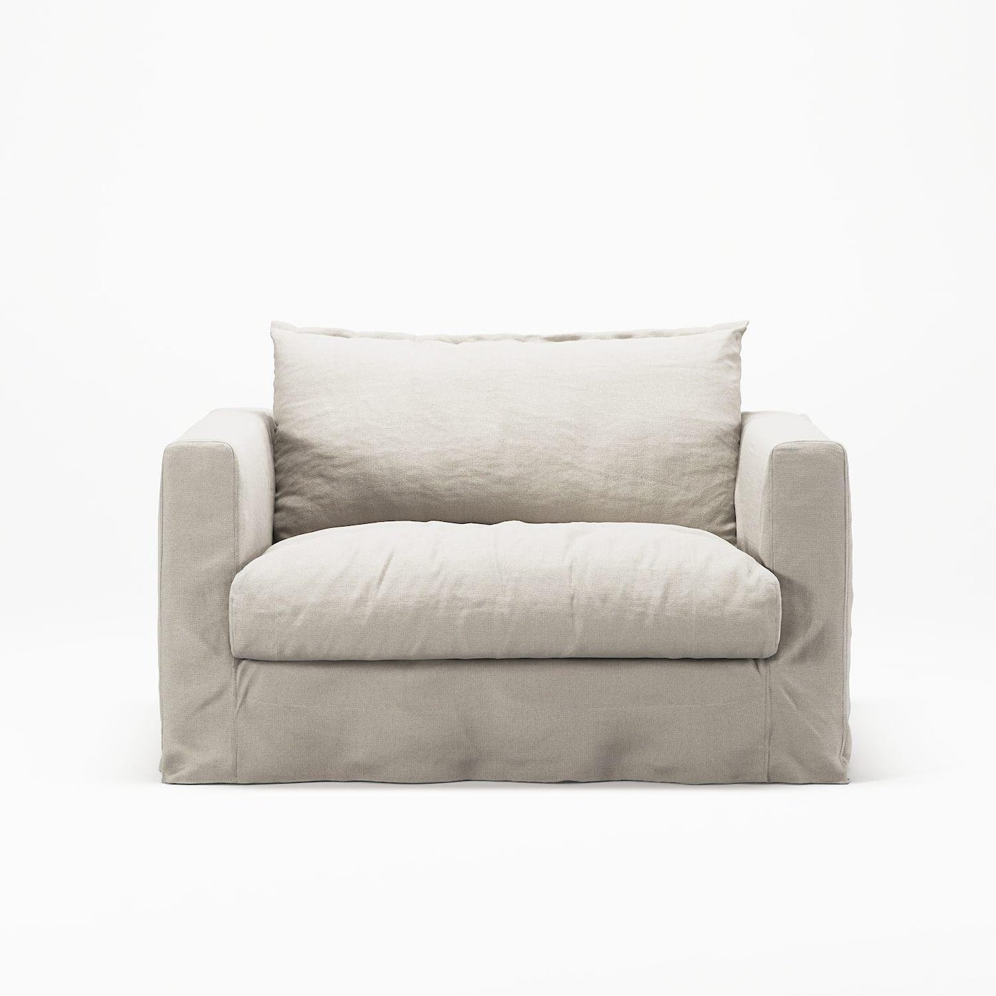 Decotique Le Grand Air Nou Love Seat Armchair Cream White