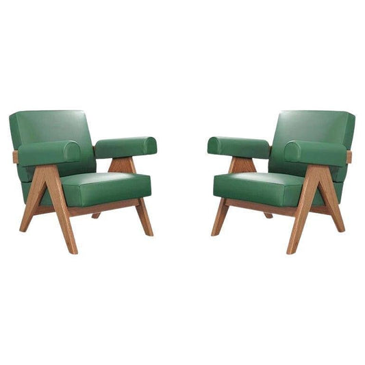 053 Capitol Complex Armchairs by Pierre Jeanneret for Cassina, Set of 2