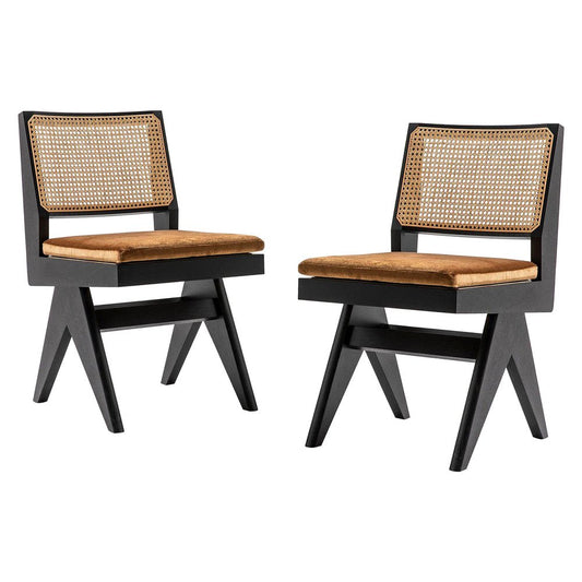 055 Capitol Complex Chairs by Pierre Jeanneret attributed to Cassina, Set of 2