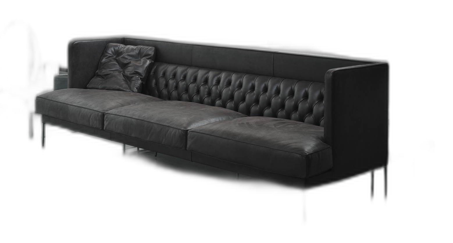 LIPP - Bed with tufted headboard