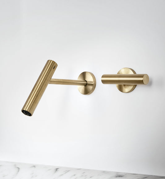 CILINDRO - 3 hole wall-mounted washbasin tap by Falper
