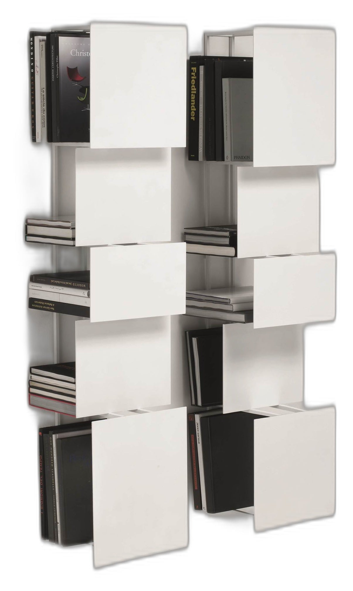 BUKVA - Wall-mounted steel bookcase