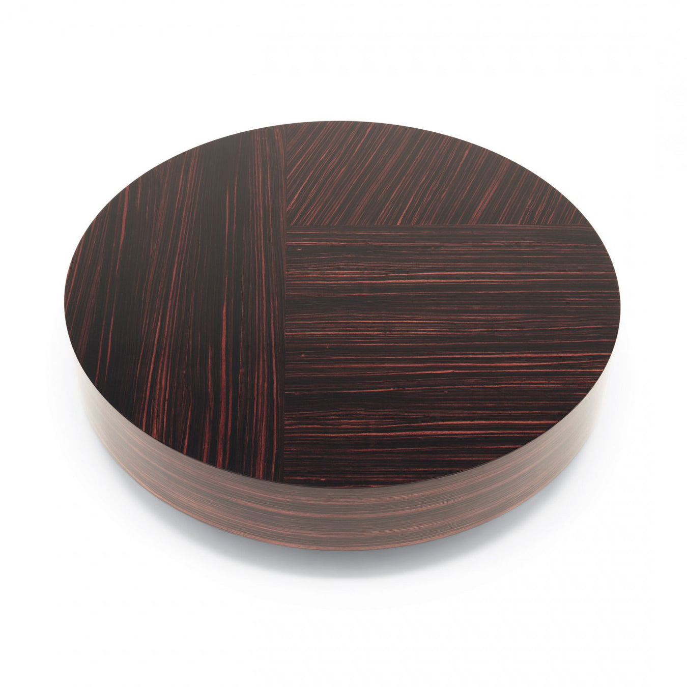 Gemini - Low Round Ebony Coffee Table by Misuraemme