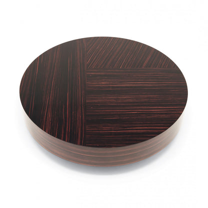 Gemini - Low Round Ebony Coffee Table by Misuraemme
