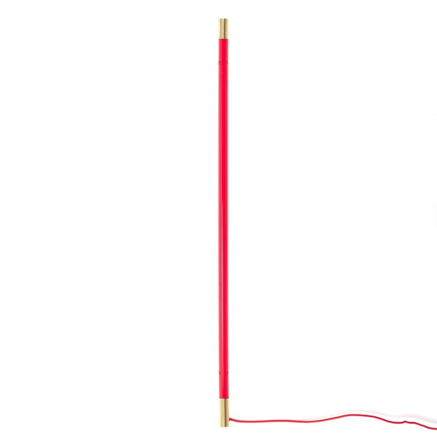 LED Floor/Wall Lamp Linea Golden End by Seletti #Red