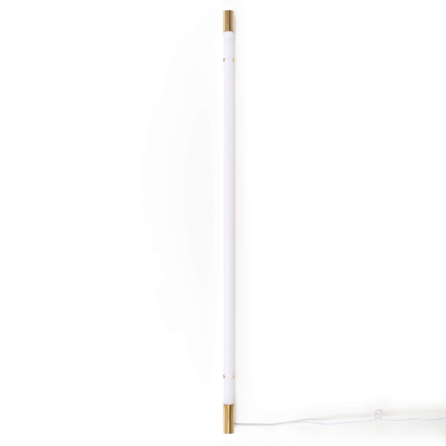 LED Floor/Wall Lamp Linea Golden End by Seletti #White