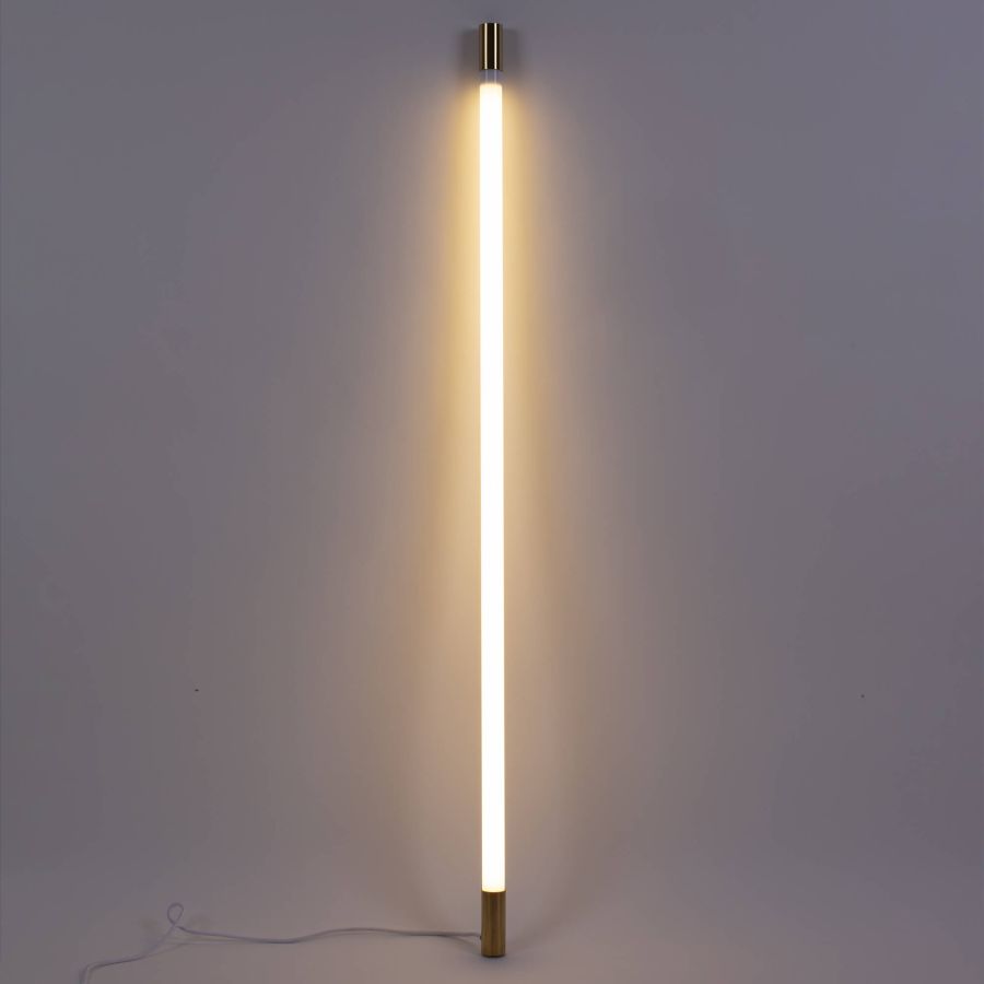 LED Floor/Wall Lamp Linea Golden End by Seletti #White