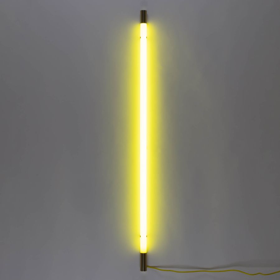 LED Floor/Wall Lamp Linea Golden End by Seletti #Yellow