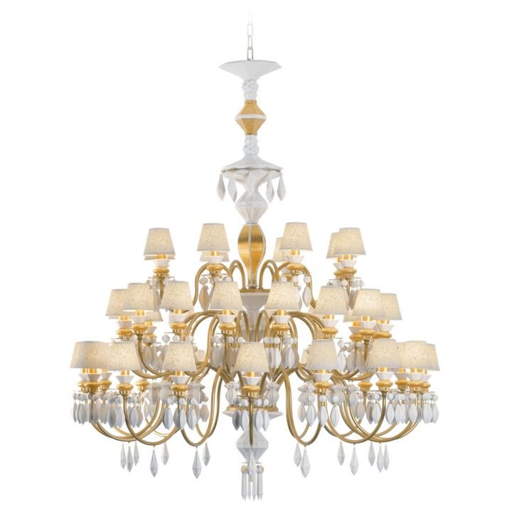 Belle de Nuit 40 Lights Chandelier by Lladró #Golden Luster (CE/UK)