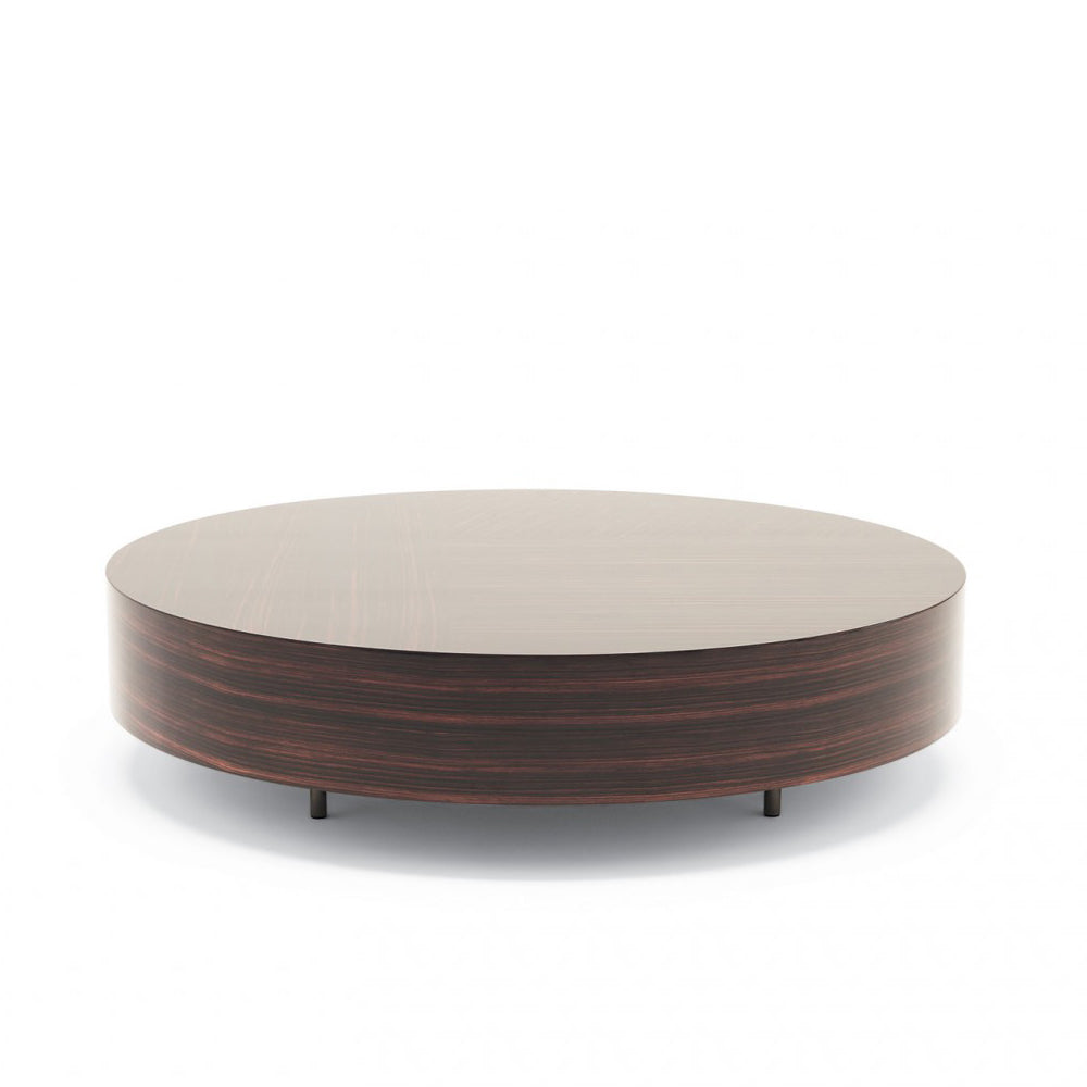 Gemini - Low Round Ebony Coffee Table by Misuraemme