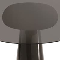 Smoked black glass serigrafia black