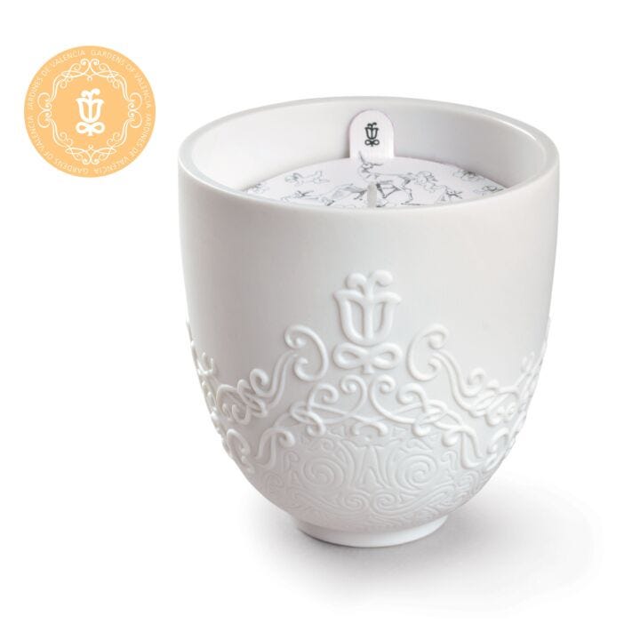 Volutes Candle by Lladró #Gardens of Valencia Scent