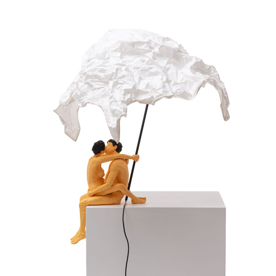 Resin Table Lamp Love is a verb Max & Roberta by Seletti