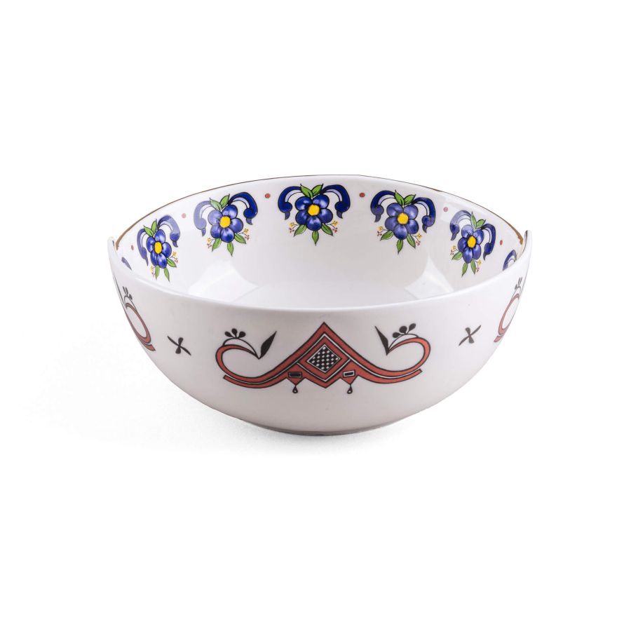 Bone China porcelain Bowl Hybrid Tiwanaku Bowl by Seletti