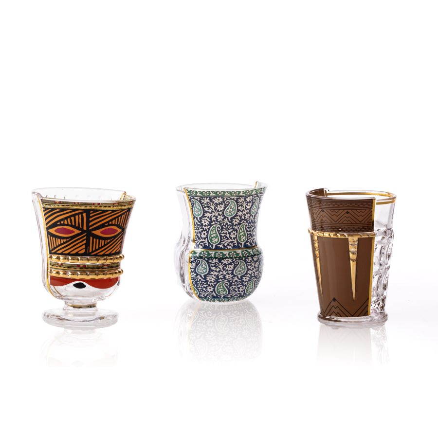 Hybrid Rodinia Glasses Set of 3 by Seletti