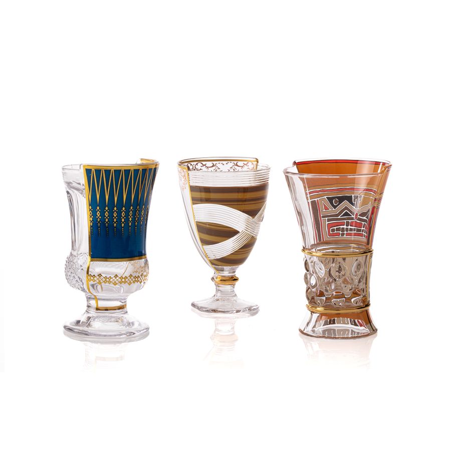 Hybrid Pannotia Glasses Set of 3 by Seletti