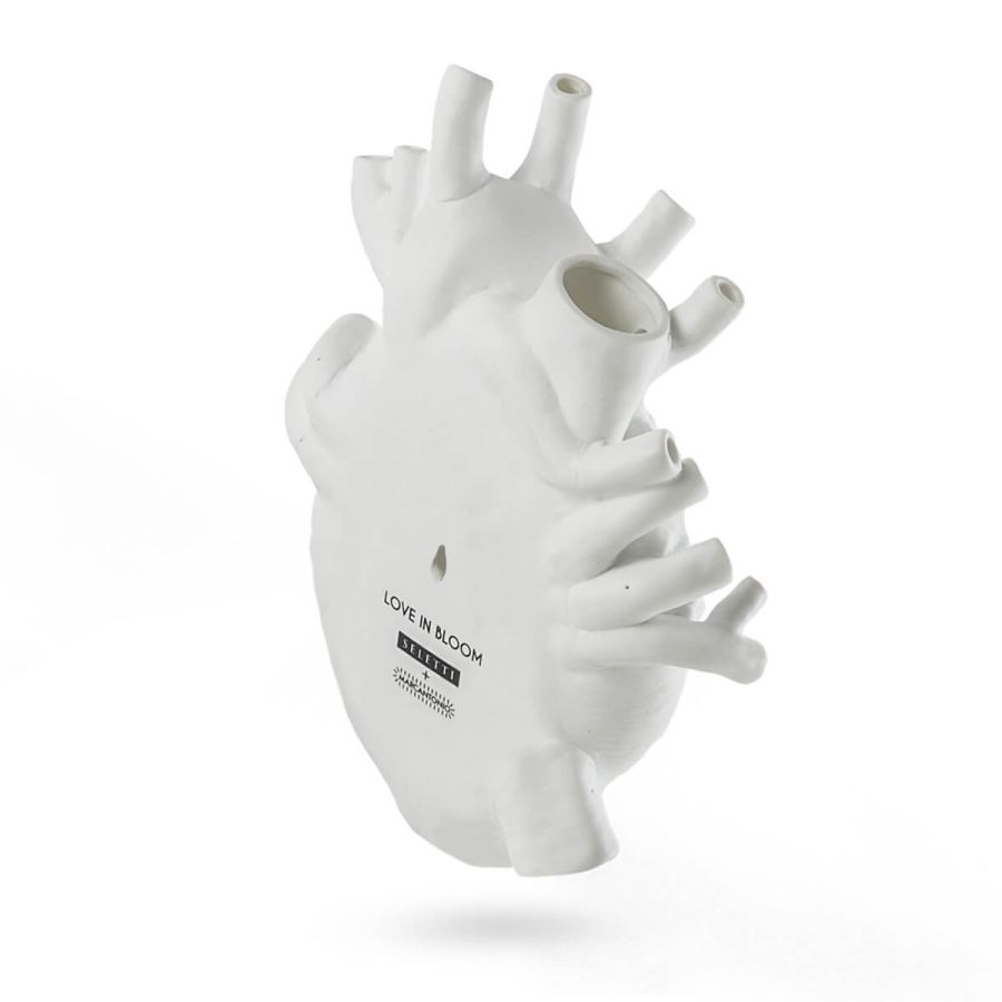 Fiberglass Vase Love in Bloom Giant Heart by Seletti #White