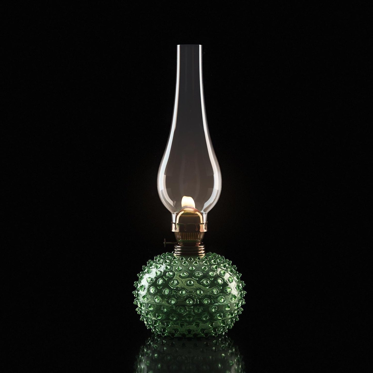 Department Paris Oil Lamp Light Green