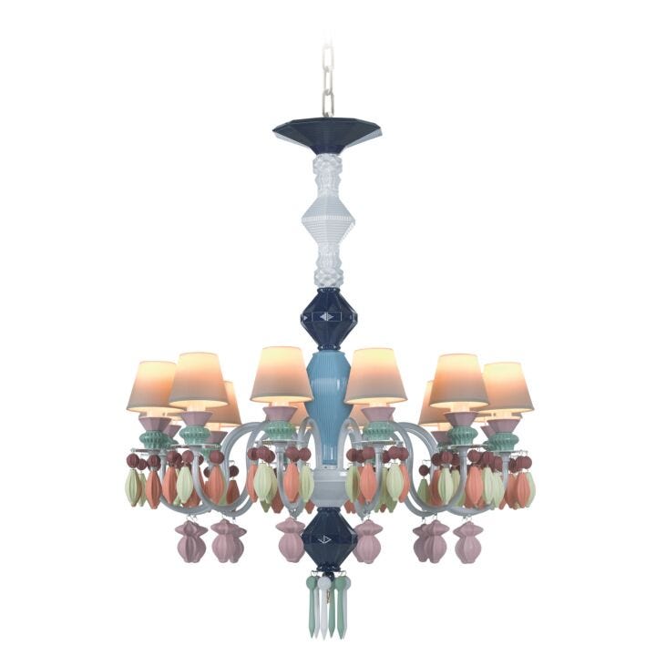 Belle de Nuit 12 Lights Chandelier by Lladró #Multicolor (CE/UK/CCC)