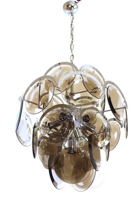 10-Flame Chandelier from Vistosi, 1960s-ZWH-964433