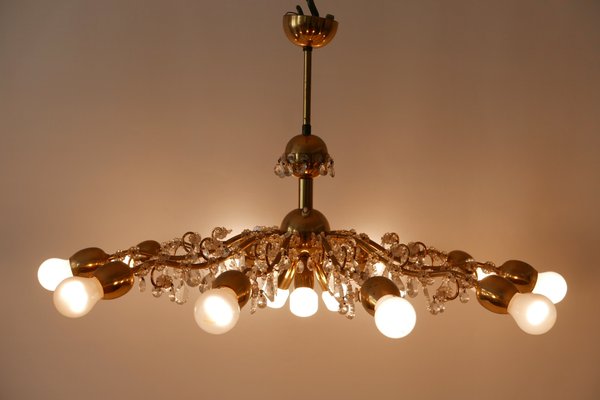 10-Light Sputnik Chandelier from Lobmeyr, 1950s