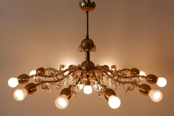 10-Light Sputnik Chandelier from Lobmeyr, 1950s