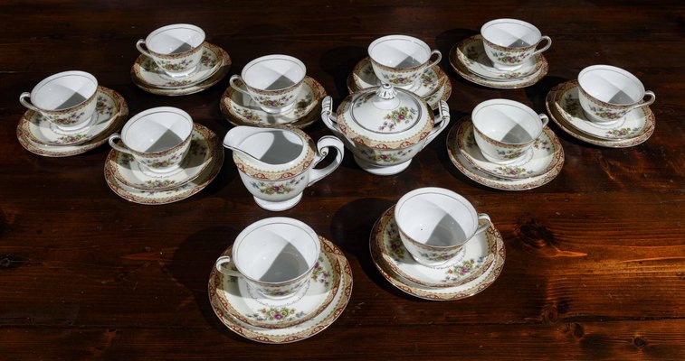 10-Person Tea Service Including Cups with Saucers, Milk Jugs and Sugar Bowls from HHP, Japan, 1950s, Set of 32-RAQ-979705