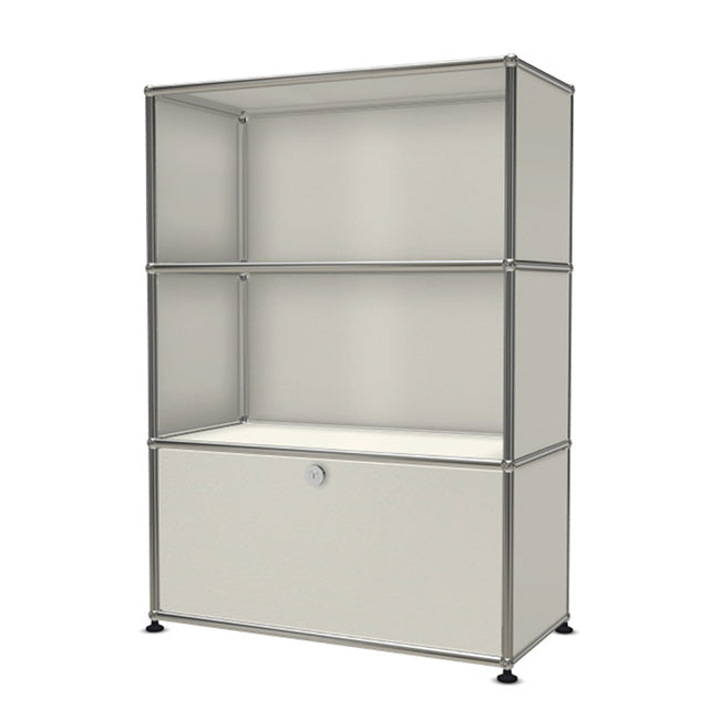 1x3 Modular Metal Highboard with 1 bottom door [W750XD350XH(350+350+350)] by Usm #Pure White [RAL 9010]