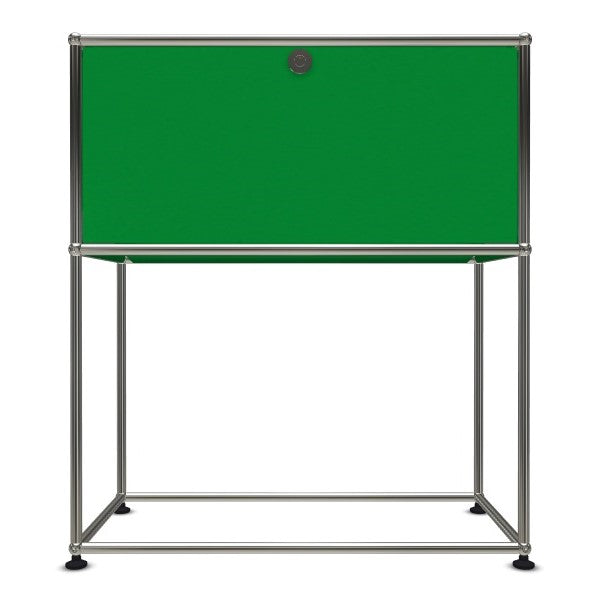 1x2 Modular Metal Sideboard with 1 top door & 0 pannel [W750XD350XH(500+350)] by Usm #USM Green