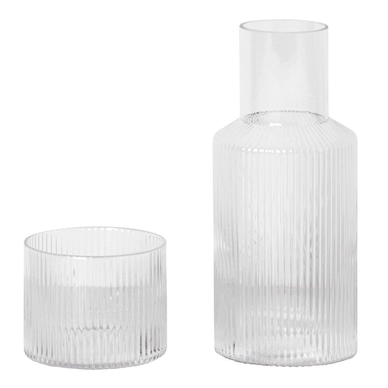 Ripple carafe set by ferm LIVING #small, clear #