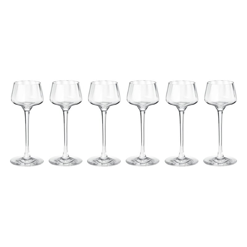 Bernadotte snaps glass by Georg Jensen #6 pcs #
