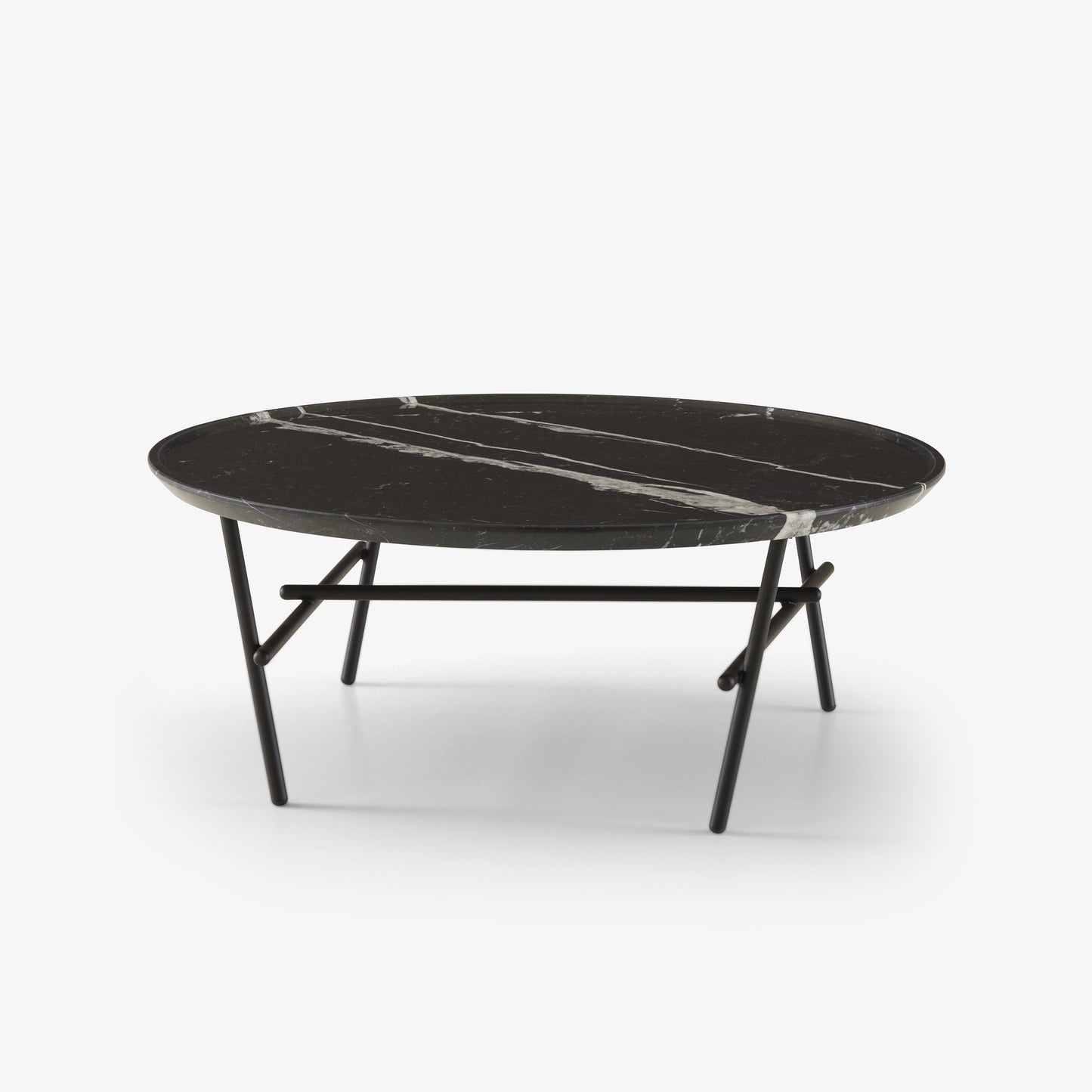 YURAGI - Low round marble coffee table