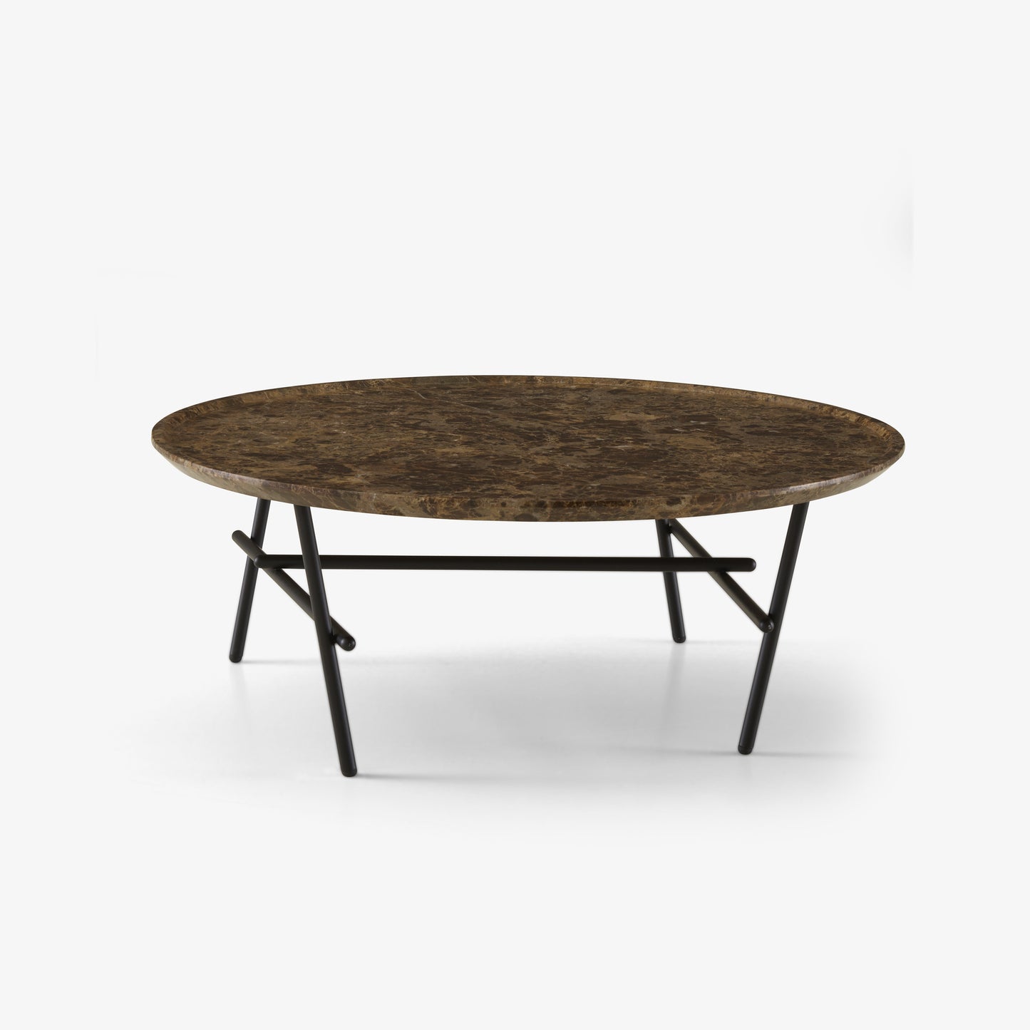 YURAGI - Low round marble coffee table