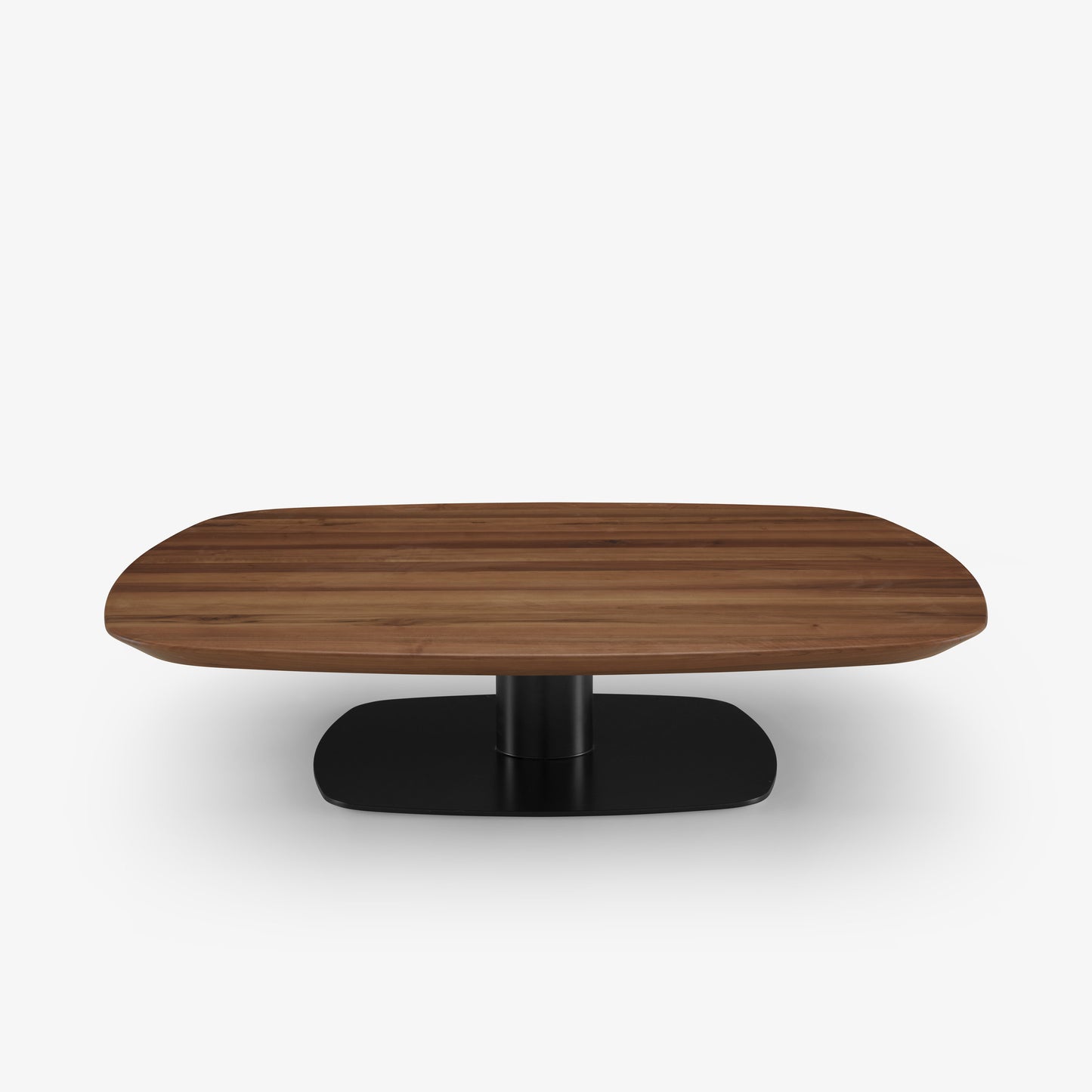 ALSTER - Low square walnut coffee table