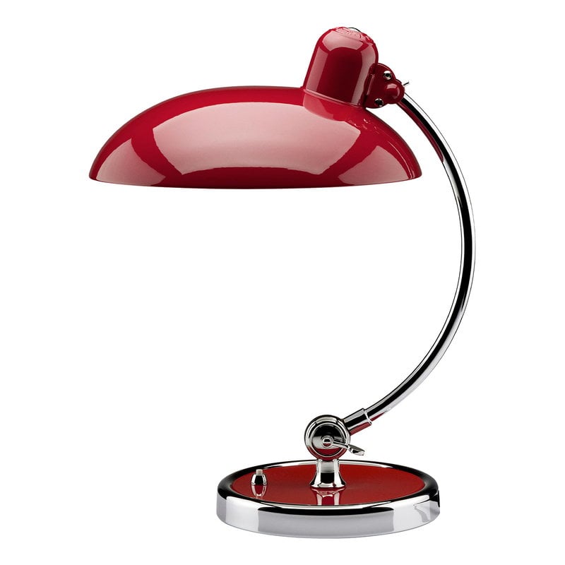 Kaiser Idell 6631-T Luxus table lamp by Fritz Hansen #ruby red #