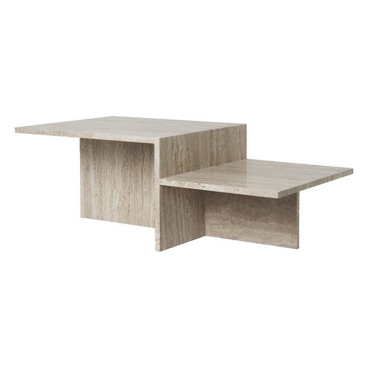 Distinct coffee table, travertine