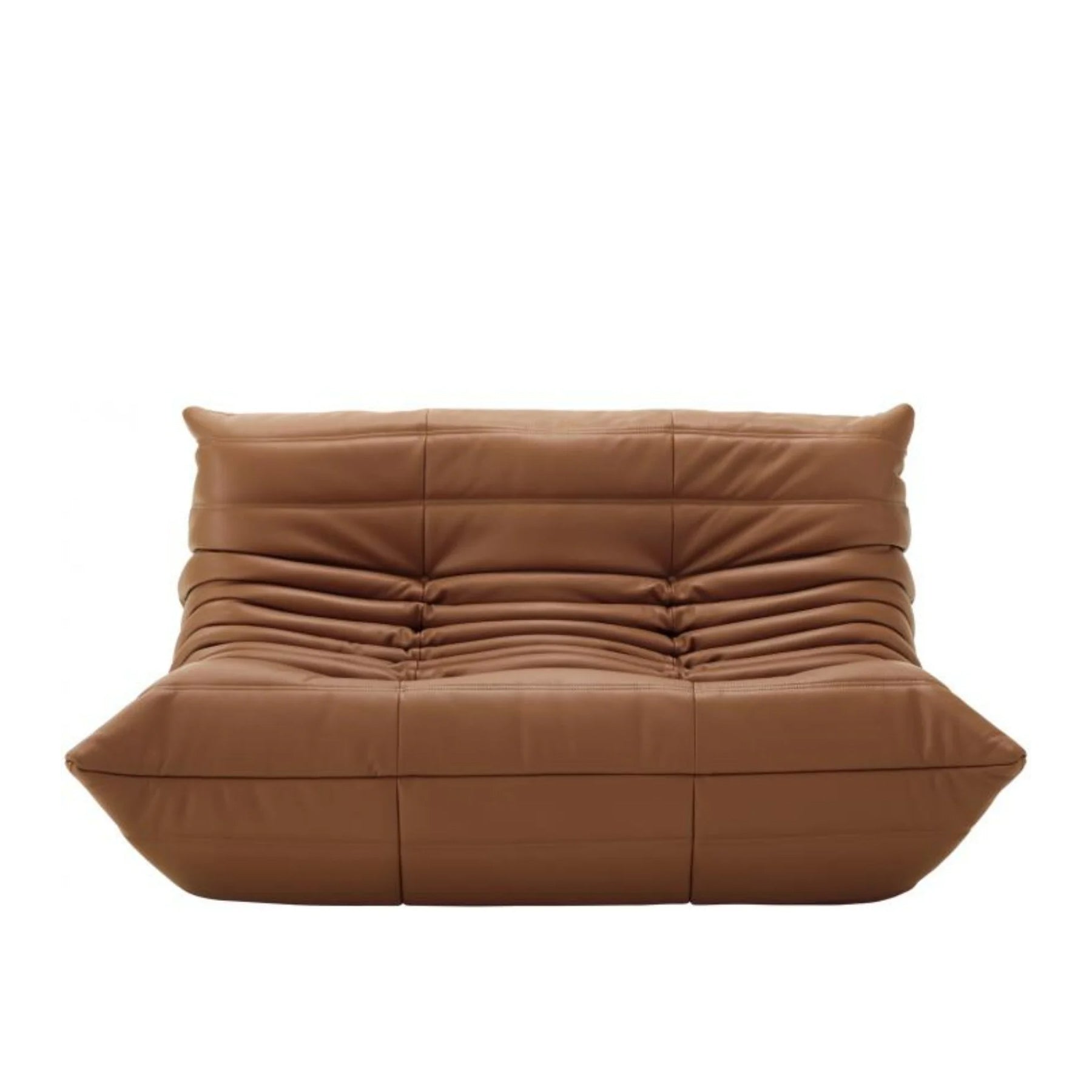 TOGO SMALL SETTEE - 2 seater leather sofa without armrests by Ligne Roset